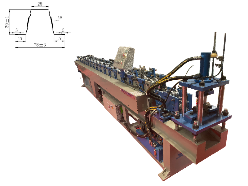 Máquina formadora de rollos de quilla ligera