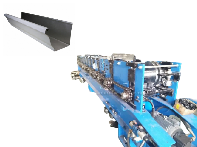 Máquina para fabricar canaletas de lluvia